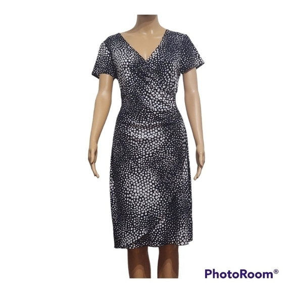 VINTAGE Frank Lyman Design Sequins  Midi Side Wrap Dress - Picture 1 of 8